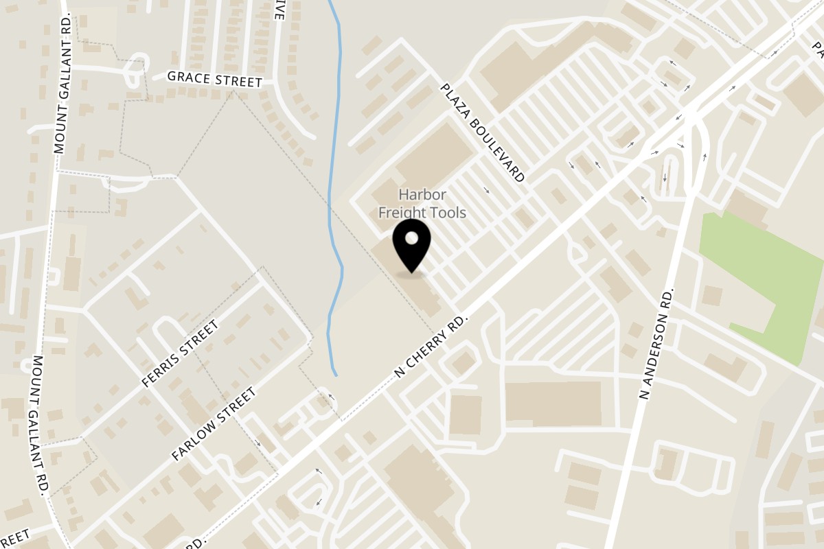 Map showing the location of Mario's Pizza & Italian Restaurant on 2349 Cherry Rd #35 in Rock Hill